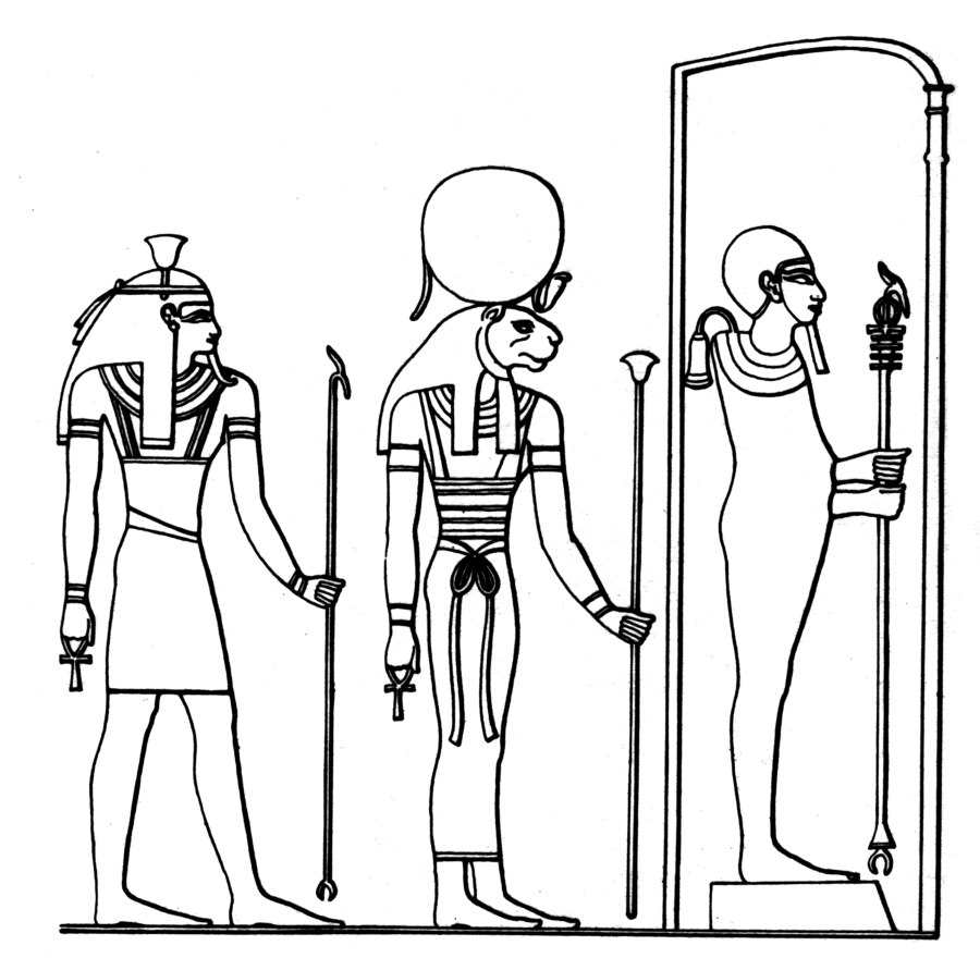 Egyptian Triad of Memphis: Ptah, Sekhmet and Nefertum