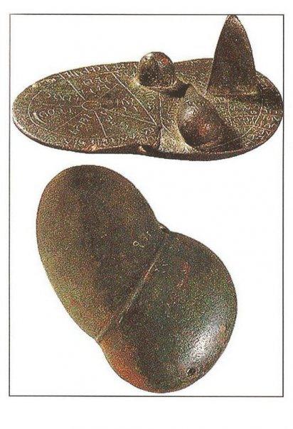 Etruscan bronze liver model